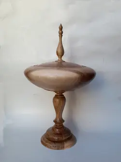 شکلات خوری چوبی پایه دار لوکس - فروشگاه اینترنتی صنایع دستی آردا کالا