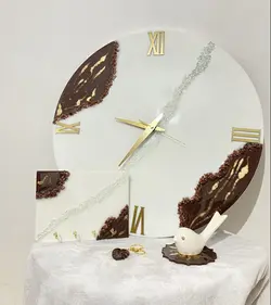 ساعت دیواری و تابلو جاکلیدی کریستالی - فروشگاه اینترنتی صنایع دستی آردا کالا