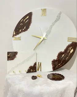 ساعت دیواری و تابلو جاکلیدی کریستالی - فروشگاه اینترنتی صنایع دستی آردا کالا