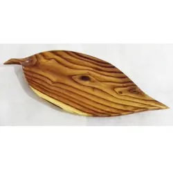اردوخوری چوبی طرح برگ - فروشگاه اینترنتی صنایع دستی آردا کالا