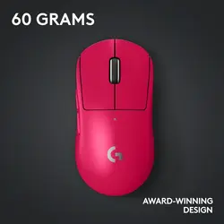 موس گیمینگ بی سیم Logitech G Pro x Superlight 2 - صورتی