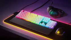 دکمه های کیبورد  SteelSeries PrismCaps (سفید)