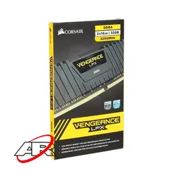رم کامپیوتر کورسیر مدل VENGEANCE LPX فرکانس 3200MHz ظرفیت (16GB×2)