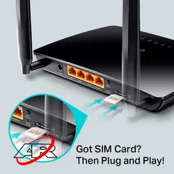 مودم روتر تی پی لینک مدل AC750 MR200 Wireless Dual band 4G LTE Router