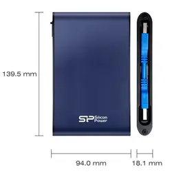 هارد اکسترنال سیلیکون پاور یک ترابایت مدل Armor 80