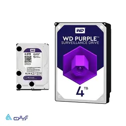 هارددیسک اینترنال وسترن دیجیتال مدل Purple WD40PURZ ظرفیت 4 ترابایت - آریالن