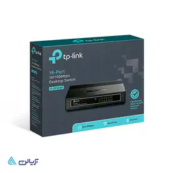 سوئیچ 16 پورت دسکتابی تی پی-لینک مدل - TL-SF1016D - آریالن