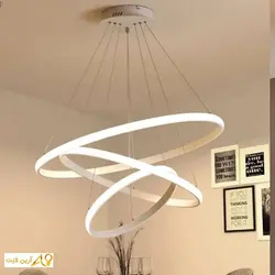 لوستر ال ای دی سه حلقه کد 1004