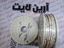 ریسه شلنگی وایرلس 2835 پشت چسب دار کات 10cm نور نچرال