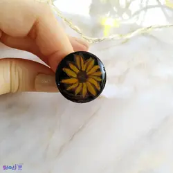 انگشتر طرح آفتابگردون