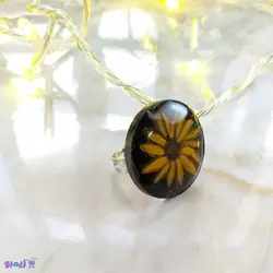 انگشتر طرح آفتابگردون