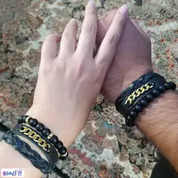 دستبند چرمی زوج