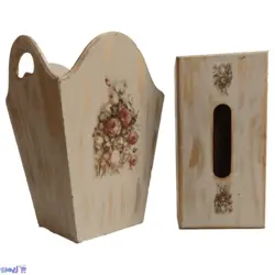 ست سطل و جعبه دستمال