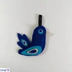 جاسوییچی نمدی طرح پرنده چشم نظر