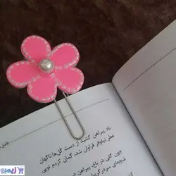 بوکمارک مدل گل صورتی