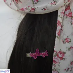 سنجاق سر پروانه بنفش