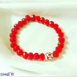 دستبند کریستال قرمز