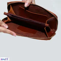 کیف پول چرمی زیپ‌دار