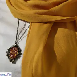 گردنبند برنزی شیک با طرح گل گلی