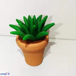 گلدون خمیری کاکتوس مینیاتوری