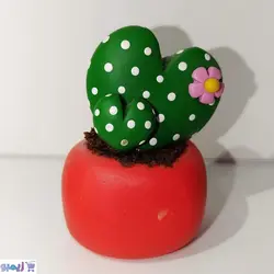 گلدون کاکتوس خمیری