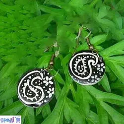 گوشواره مشکی ترمه