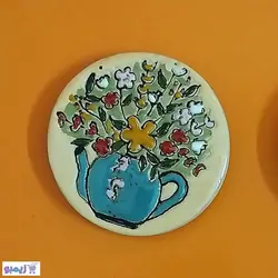 مگنت طرح گلدان میناکاری