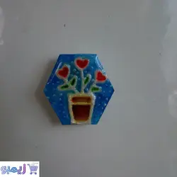 مگنت یخچال کوچک طرح گلدون