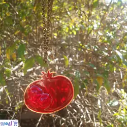 گردنبند رومانتویی ناردونه قرمز