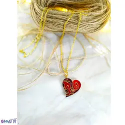 گردنبند قلب قرمز