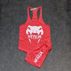 ست شلوارک و رکابی بدنسازی ونوم قرمز