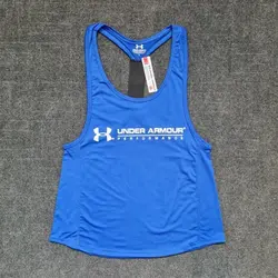 رکابی بدنسازی مردانه پشت کش آندرآرمور آبی