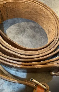 کمربند پاورلیفتینگ چرم بوفالو