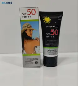 ضد آفتاب بی رنگ مک SPF 50 PA+++ مرطوب کننده برای انواع پوست Net Wt 60m - فروشگاه اینترنتی زیبا شاپ