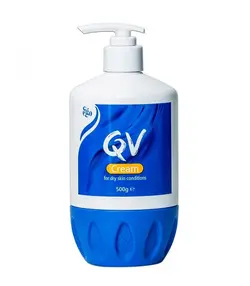 کرم مرطوب کننده پمپی کیو وی، وزن 500 گرم ا Qv Cream Replenish Your Skin - 500g‏ - فروشگاه اینترنتی زیبا شاپ
