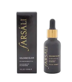 پرایمر و سرم صورت مدل Volcanic Elixir مشکی فارسالی | FARSALI - فروشگاه اینترنتی زیبا شاپ