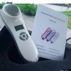 دستگاه اسکوم و ماساژو تقویت کننده و جوانسازی صورت سرد و گرم اسکوم تراپی و جوان ساز beauty instrument