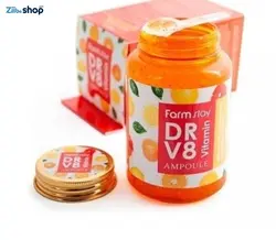 ژل کمپلکس ویتامین فارم استی ۲۵۰ میل Farm stay dr.v8 vitamin all in one ampoule