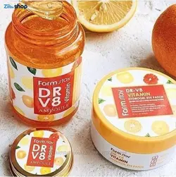 ژل کمپلکس ویتامین فارم استی ۲۵۰ میل Farm stay dr.v8 vitamin all in one ampoule