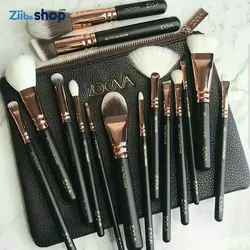 ست براش لاکچری 15 عددی مدل Zoeva(رنگ قهواه ای) - فروشگاه اینترنتی زیبا شاپ