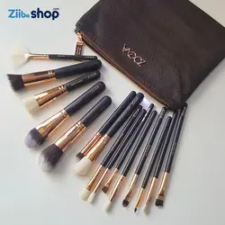 ست براش لاکچری 15 عددی مدل Zoeva(رنگ قهواه ای) - فروشگاه اینترنتی زیبا شاپ