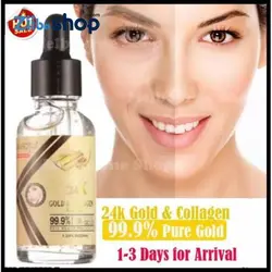 سرم کلاژن دار و ضد چروک صورت طلای ۲۴ عیار کیانسوتو QIANSOTO 24K GOLD SERUM - فروشگاه اینترنتی زیبا شاپ