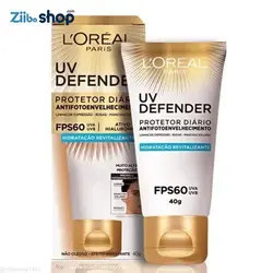 کرم ضد آفتاب چین وچروک بی رنگ لورآل UV Defender مرطوب کننده - فروشگاه اینترنتی زیبا شاپ