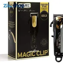 ماشین اصلاح سر و صورت وال مجیک کلیپ بی سیم بلک اند گلد Wahl Cordless Magic Clip Black and Gold 8148-100 - فروشگاه اینترنتی زیبا شاپ