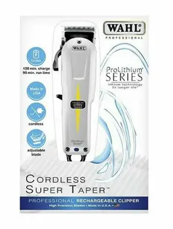 ماشین اصلاح سر و صورت وال مدل Cordless Super Taper WAHL Cordless Super Taper Hair Clipper - فروشگاه اینترنتی زیبا شاپ