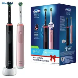 مسواک برقی اورال-بی مدلpro3 3900 مجموعه 2 عددی - فروشگاه اینترنتی زیبا شاپ