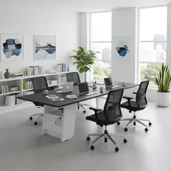 میز کنفرانس 4 نفره راما مدل لیتون | فروشگاه آرک