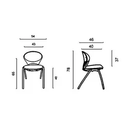 صندلی چهارپایه داتیس مدل SR325X