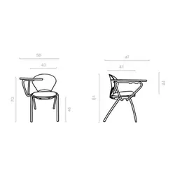 صندلی چهارپایه داتیس مدل TR425