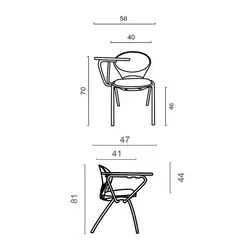 صندلی چهارپایه داتیس مدل TR325